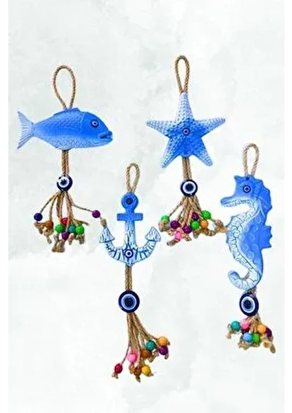 Balık Çapa Deniz Yıldızı Deniz Atı 4’lü Set HOB1039