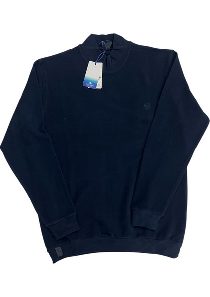 Unisex Büyük Beden Balıkcı Yaka Uzun Kol