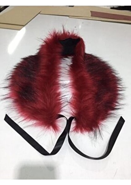 Bordo Kürk Şal Yaka Içten Uzunlugu 82 cm fiyatları