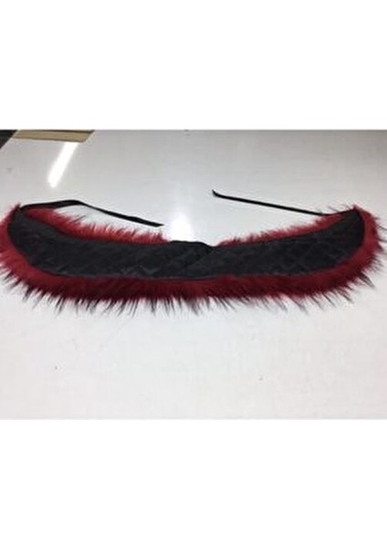 Bordo Kürk Şal Yaka Içten Uzunlugu 82 cm modelleri