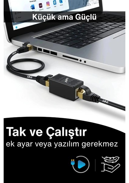 M13X Kablo BIRLEŞTIRICI/4 ADET-CAT5-CAT6-CAT7-CAT8-UYUMLU/LAN Kablosu Birleştirici Ara Aparatı modelleri