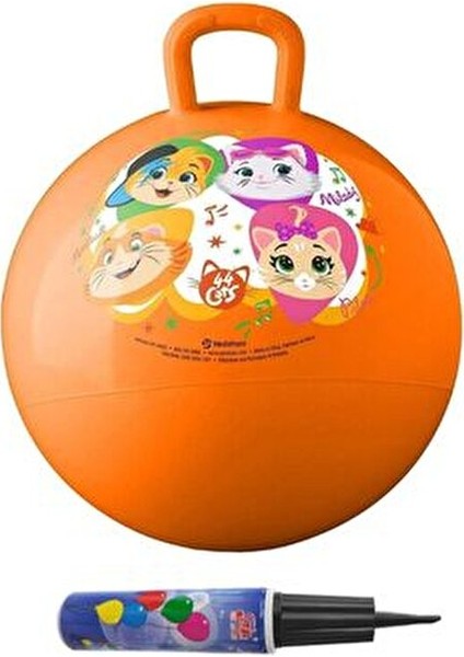 Pompa Turuncu Zıp Zıp Kanguru Top Zıplama Topu Çocuk Pilates 90 kg Taşıma Pompa