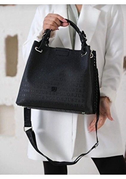 Kadın Siyah 5 Bölmeli Omuz Çantası Çapraz Postacı Çantası fiyatları