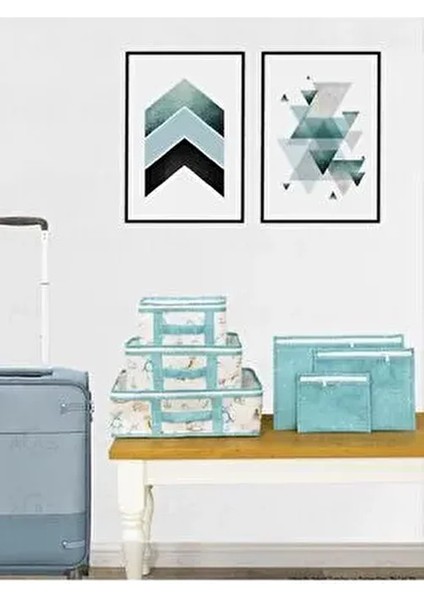 Bebek 6’lı Seyahat Seti,bebek Bakım Çantası Seyahat Bebek Hurcu Hastane Çıkışı Seti Düzenleyici fiyatları