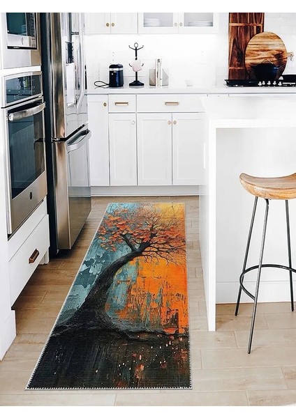 , Makinede Yıkanabilir, Kaymaz Taban, Dijital Baskı, Çok Renkli, Salon Halısı, Oturma Odası Halısı, Mutfak Halısı ve Yolluk