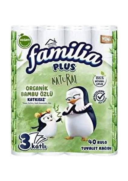 Familia Plus Natural Tuvalet Kağıdı 40'lı