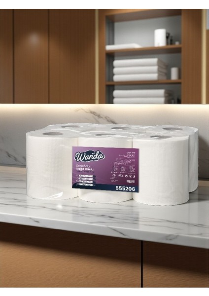 Fotoselli/Sensörlü Dispenserli Kağıt Havlu 4 KG 6'lı Paket - 49m fiyatları