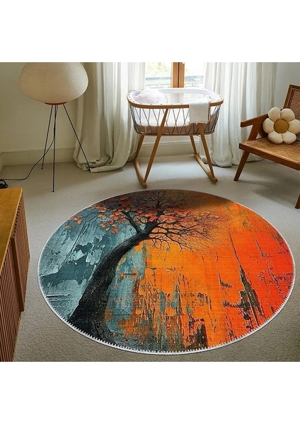 , Makinede Yıkanabilir, Kaymaz Taban, Dijital Baskı, Çok Renkli, Salon Halısı, Oturma Odası Halısı, Mutfak Halısı ve Yolluk