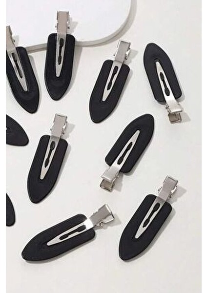 Kadın 3'lü Siyah Iz Yapmayan Saç Makyaj Cilt Bakımı Klips Toka Seti fiyatları