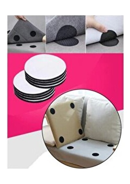 10 Adet Halı Kilim Nevresim Örtü Kaydırmaz Minder Cırt Bant Seti Yapışkanlı Halı Kaydırmaz indirimleri