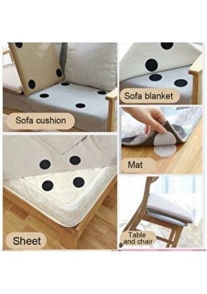 10 Adet Halı Kilim Nevresim Örtü Kaydırmaz Minder Cırt Bant Seti Yapışkanlı Halı Kaydırmaz