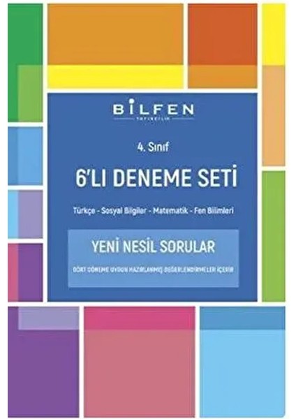 4. Sınıf 6'lı Deneme Seti / Kolektif / Bilfen Yayıncılık / 9786057788580