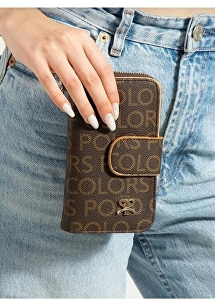 Kahverengi Kadın Yatay Cüzdan Suni Deri Malzeme ile Şık Tasarım fiyatları