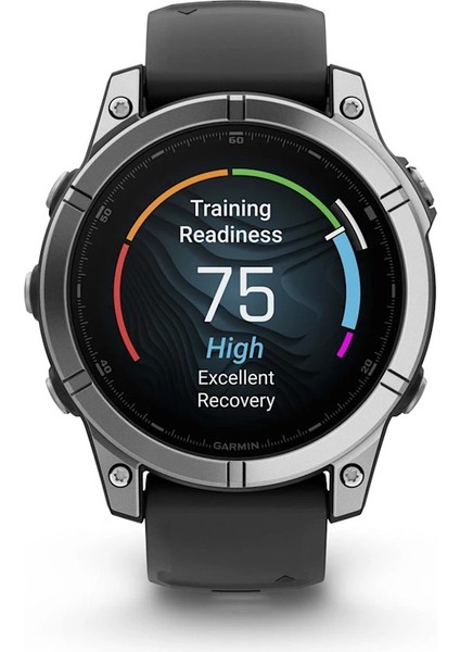 Fenix E – 47 mm Amoled Paslanmaz Çelik Siyah Silikon Kayışlı