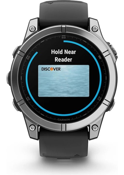 Fenix E – 47 mm Amoled Paslanmaz Çelik Siyah Silikon Kayışlı