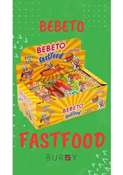 Fast Food Jelibon 36 Adet (Pizza&cola,hamburger,hotdog)