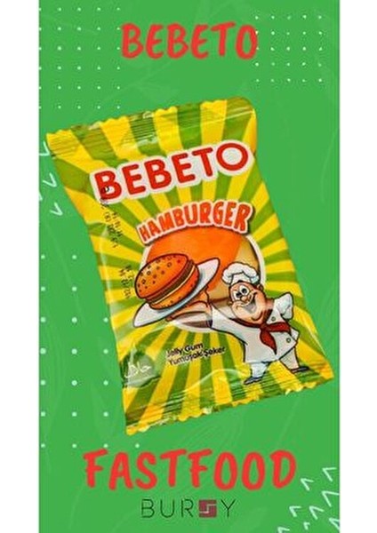 Fast Food Jelibon 36 Adet (Pizza&cola,hamburger,hotdog) modelleri