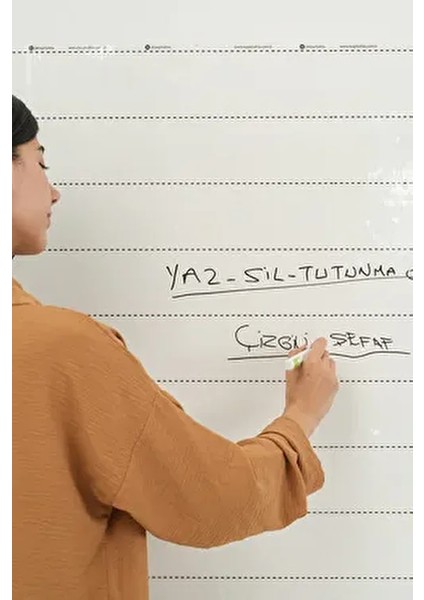 100X150 cm Çizgili Şeffaf Yazı Tahtası Renkli ve Kullanışlı 1 Adet