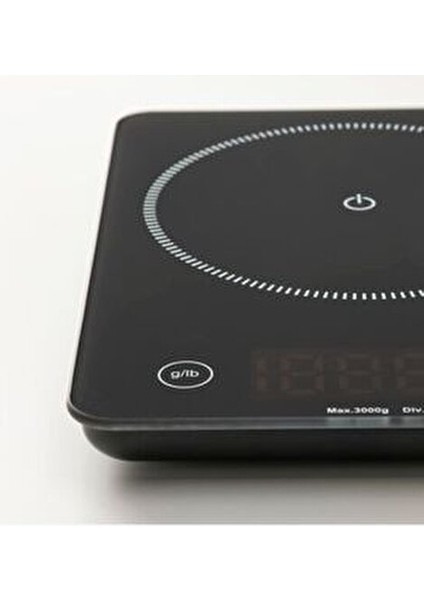 Pratik Mutfak Tartısı 20X15X2 cm Mutfak Terazisi Siyah Tartı Terazi 3 kg Siyah modelleri