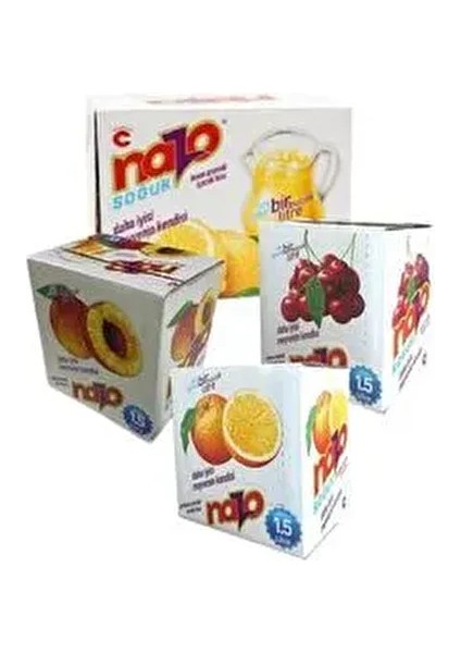 Toz Içeçek 4lü Paket x 24ADET 9gr ( Vişne , Şeftali ,limon Portakal