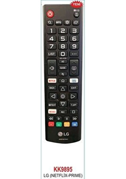 Uzaktan Kumanda KK9895 Netflix ve Prime Uyumlu LCD-LED TV İçin Tasarlandı