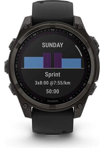 Garmin Fenix 8 - 47 mm Solar Sapphire Karbon Gri Dlc Titanyum Siyah/gri Silikon Kayışlı fırsatları