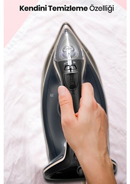 Ultrajett 3200W Seramik Tab. Kireç ve Damlama Önleme Sis. 3m Kablo ve 210 gr Etkili Şok Buharlı Ütü fiyatları