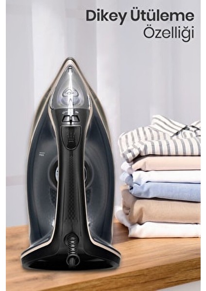 Ultrajett 3200W Seramik Tab. Kireç ve Damlama Önleme Sis. 3m Kablo ve 210 gr Etkili Şok Buharlı Ütü indirimleri