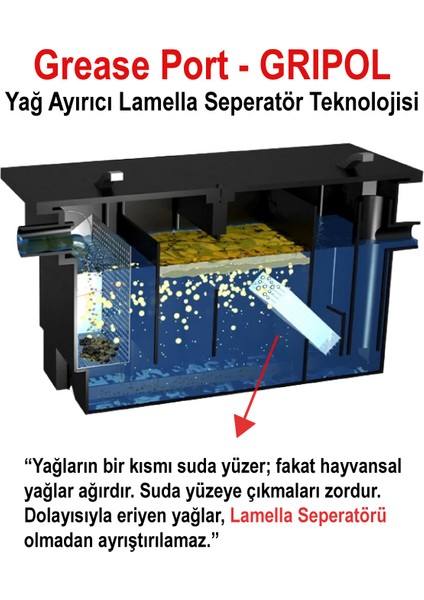 GRIPOL Yağ Ayırıcı 46 Lt Lamella Seperatör Teknolojisi fırsatları