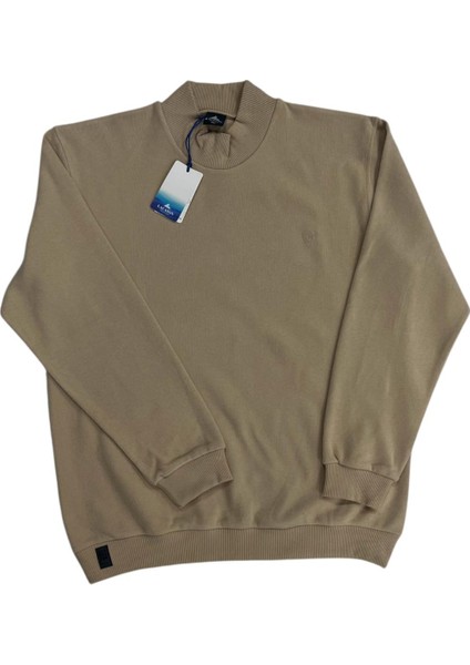 Unisex Büyük Beden Balıkcı Yaka Uzun Kol