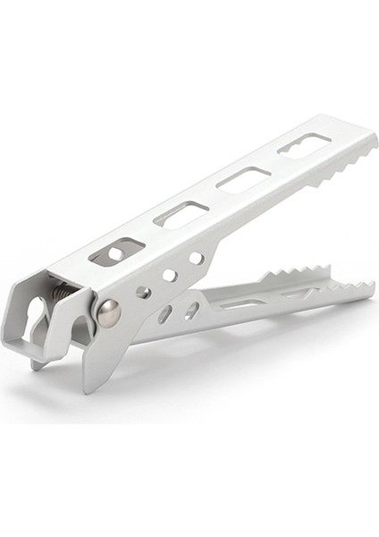 Halın Tencere Klipsi Tava Kase Tutucu Alüminyum Alaşımlı Açık Hava Piknik Haşlanma Önleyici Izgara Tencere Tutucu Kelepçesi-Gümüş (Yurt Dışından)