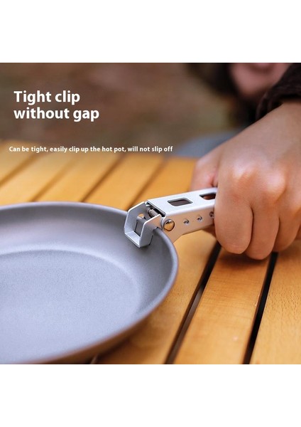 Halın Tencere Klipsi Tava Kase Tutucu Alüminyum Alaşımlı Açık Hava Piknik Haşlanma Önleyici Izgara Tencere Tutucu Kelepçesi-Gümüş (Yurt Dışından) fiyatları