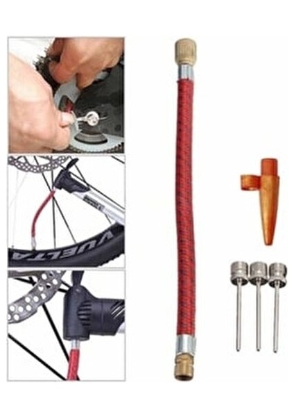 Şok Fiyatlı 5 Parça Pompa Iğne Seti Bisiklet ve Top Şişirme Pompa Yedek Uç fiyatları