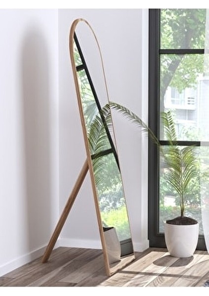 Ceviz Ayaklı Antre Koridor Duvar Salon Banyo Wc Ofis Çocuk Yatak Odası Boy Ayna 50X150 cm fiyatları