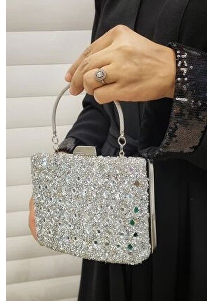 Abiye Çanta Kadın Taşlı Abiye Clutch Portföy Çanta GP1111ABİYE fiyatları