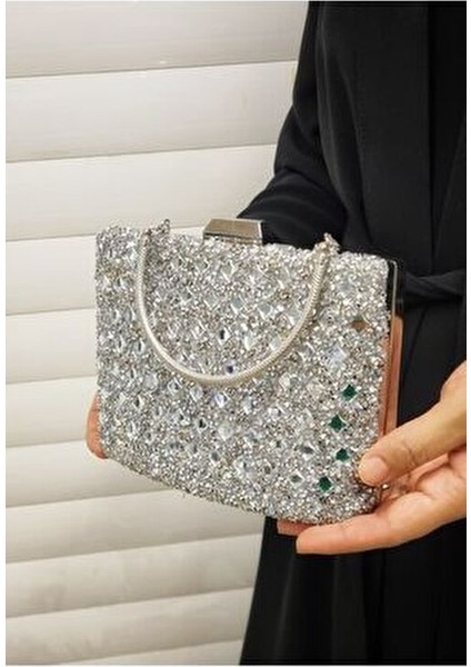 Abiye Çanta Kadın Taşlı Abiye Clutch Portföy Çanta GP1111ABİYE indirimleri