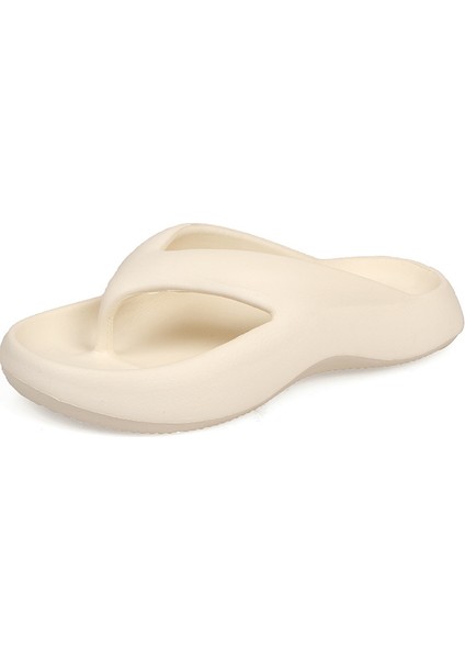 Kadınlar Yaz Dışında Kalın Tabanlı Kaymaz Plaj Ayak Terlikleri Giyerler (Yurt Dışından)