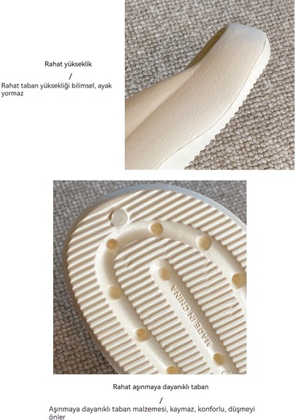 Kadınlar Yaz Dışında Kalın Tabanlı Kaymaz Plaj Ayak Terlikleri Giyerler (Yurt Dışından) fiyatları