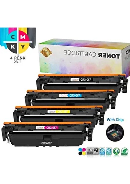 CRG-067 Muadil Set Mf 651CW MF655CDW MF657CDW Uyumlu
