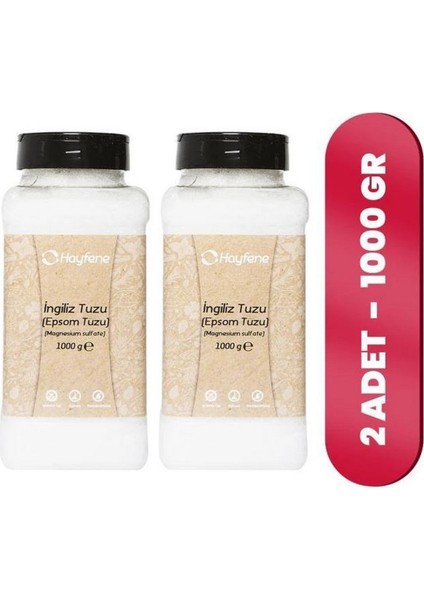 Hayfena 2'li Ingiliz Tuzu ( Epsom Tuzu ) 1000 gr Baharat Seti