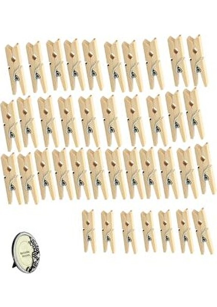 Bambu Mandal 40 Adet Ahşap Tahta Mandal Çamaşır Mandalı Dayanıklı Kullanım İçin modelleri