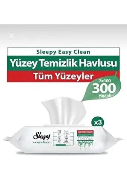 Easy Clean Yüzey Tem. Havlusu 100 X3 Adet
