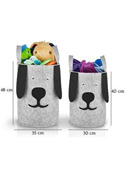 2'li Set Çocuk Odası Bebek Odası Düzenleyici Oyuncak Saklama Kutusu Organizer Sepet modelleri