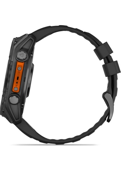 Fenix 8 – 51MM Amoled Slate Gri, Siyah Silikon Kayışlı