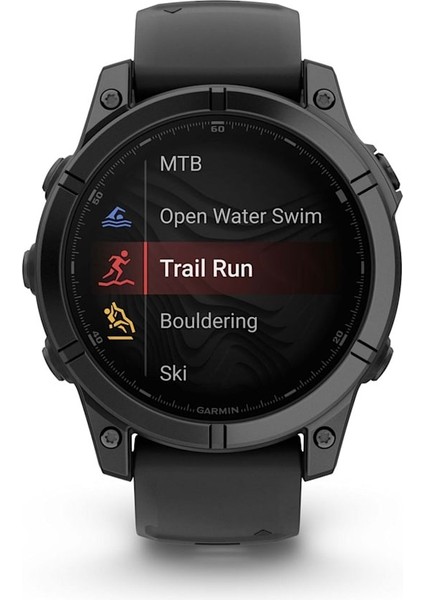 Fenix E - 47 mm Amoled Slate Gri Siyah Silikon Kayışlı