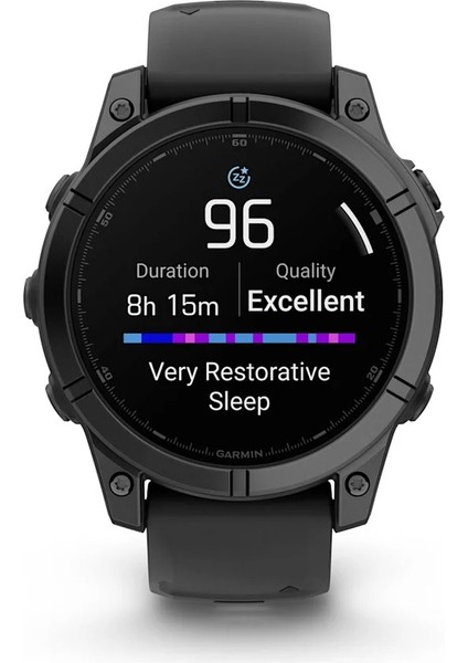 Fenix E - 47 mm Amoled Slate Gri Siyah Silikon Kayışlı