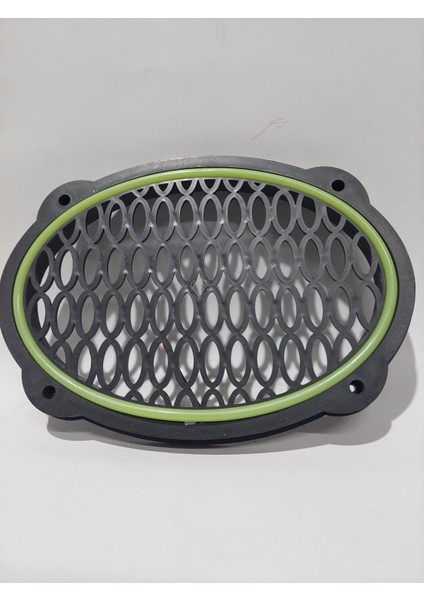 Açıkyeşil-Oval Silikon Şerit Ledli Hoparlör Kapağı