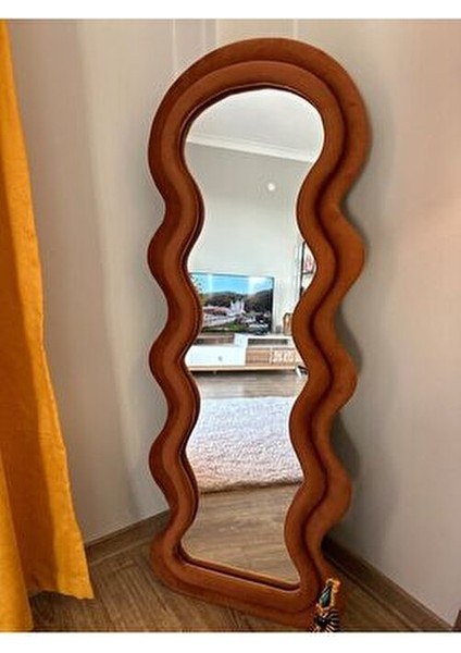 170 cm Dalga Desenli Dekoratif Duvar Boy Aynası fırsatları