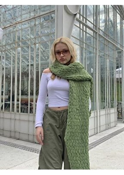Peluş Örgü Atkı Şal fırsatları