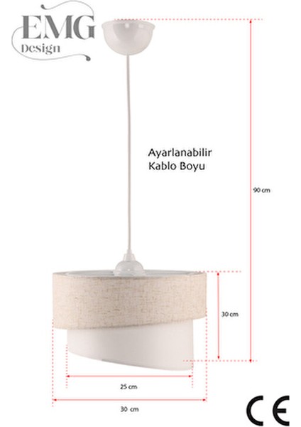 Kumaş Galaksi Modern Pasta Tekli ve 2 Li Gold Abajur Seti Galaxiset fırsatları